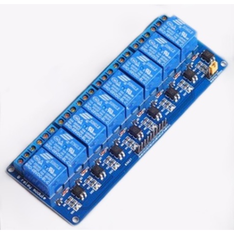 Módulo de 8 canales de Relés de 5V con optoacoplador compatible Arduino Módulo de 8 canales de Relés de 5V con optoacoplador compatible Arduino