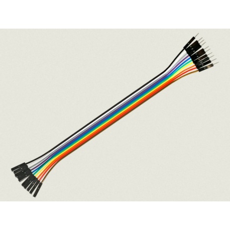 Cable Hembra Macho 10 x 1 pin 20cm Female - Male Jumper Cables for Arduino Cable Hembra Macho 10 x 1 pin 20cm Female - Male Jumper Cables for Arduino