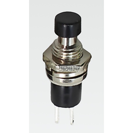 Pulsador 250V 0.5A Botón Negro Pulsador 250V 0.5A Botón Negro