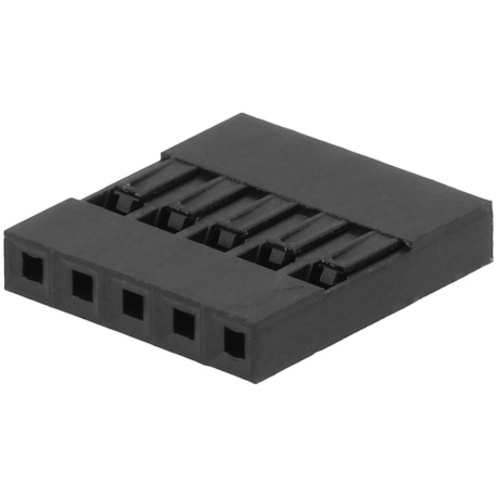 Carcasa conector Dupont 5 pines, Paso 2.54 Carcasa conector Dupont 5 pines, Paso 2.54