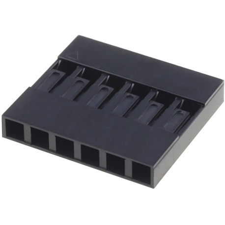 Carcasa conector Dupont 6 pines, Paso 2.54 Carcasa conector Dupont 6 pines, Paso 2.54