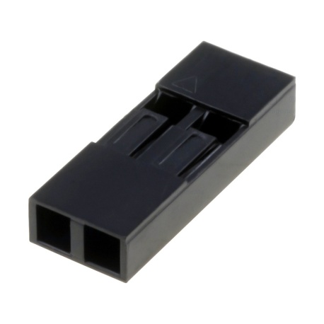 Carcasa conector Dupont 2 pines, Paso 2.54 Carcasa conector Dupont 2 pines, Paso 2.54