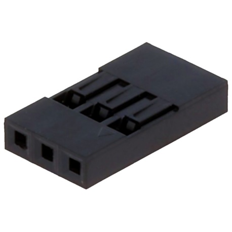 Carcasa conector Dupont 3 pines, Paso 2.54 Carcasa conector Dupont 3 pines, Paso 2.54