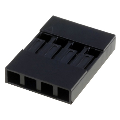 Carcasa conector Dupont 4 pines, Paso 2.54 Carcasa conector Dupont 4 pines, Paso 2.54