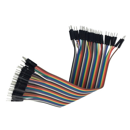 Cable Macho Macho 40 x 1 pin 30cm Male - Male Jumper Cables for Arduino Cable Macho Macho 40 x 1 pin 30cm Male - Male Jumper Cables for Arduino